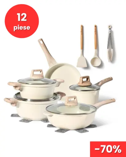 Super ofertă – Set pentole titan. Bucătăria ta merită un set de tigăi premium cu livrare rapidă