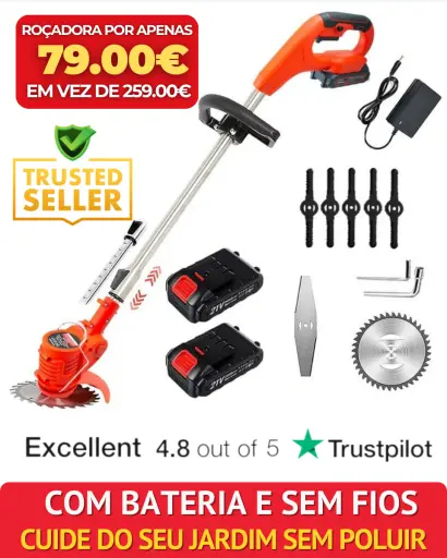 A melhor roçadora sem fio 2025: -70%. O melhor cortador de relva sem fios para relva densa. Obtenha o kit completo gratuitamente