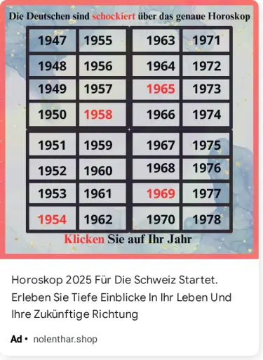 Horoskop 2025 Für Die Schweiz Startet