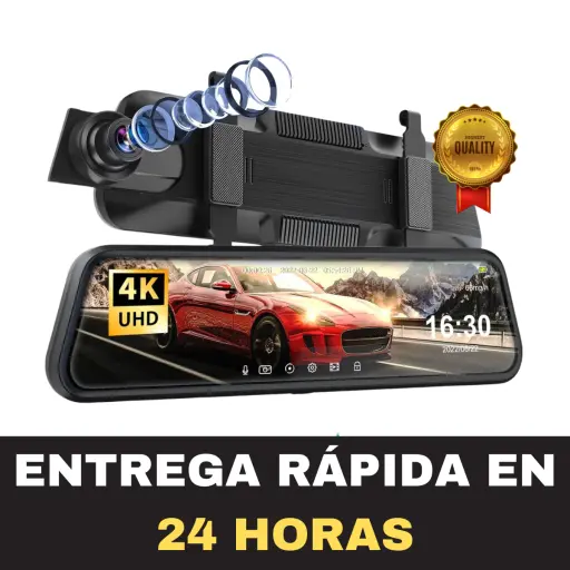 Retrovisor con GPS integrado. Cámara de visión trasera multifunción con ayuda al aparcamiento y líneas de aparcamiento