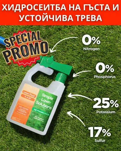 Тревна покривка за дни! Създайте красива тревна площ лесно и бързо – без усилия.