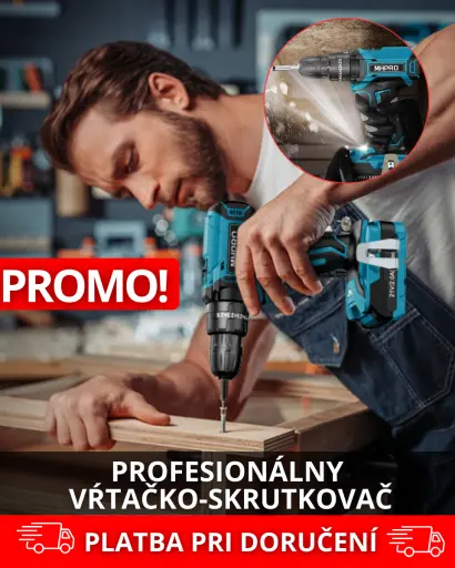 Vŕtajte a skrutkujte rýchlejšie. Skrutkujte a vŕtajte ako profesionál – rýchlo a jednoducho