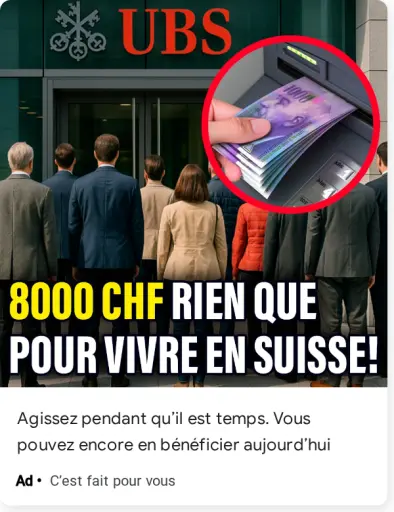 Suisse : votre chance est là !