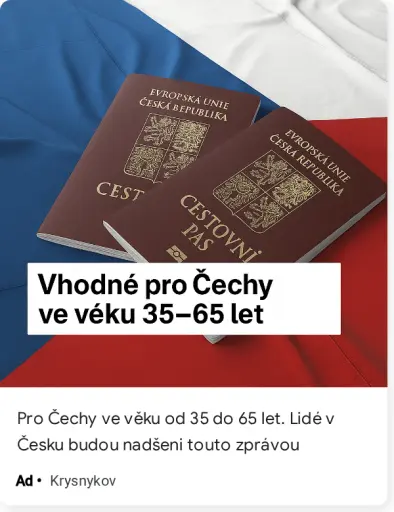 Pro Čechy ve věku od 35 do 65 let