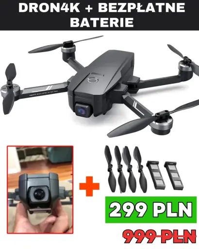 120 minut lotu i 10 km zasięgu - Dron4K. Dron 4K z 120 minutami lotu i 10 km zasięgu. Idealny do każdej przygody