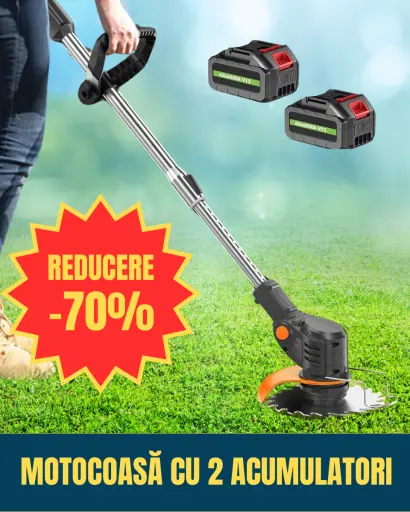 Motocoasă Electrică, Ofertă 70% Reducere. Multifuncțional: Tunde gazonul, finisează marginile, taie crengile