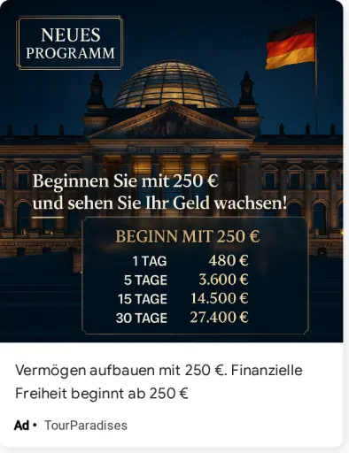 Starte jetzt mit nur 250 €