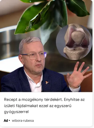 Recept a mozgékony térdekért