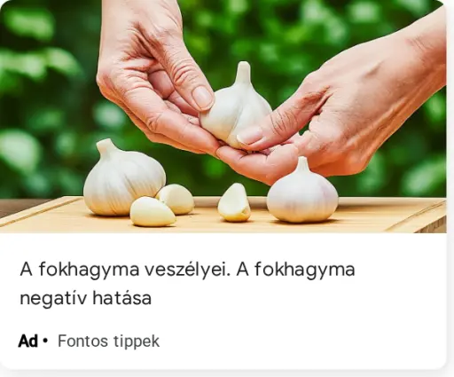A fokhagyma és veszélyei