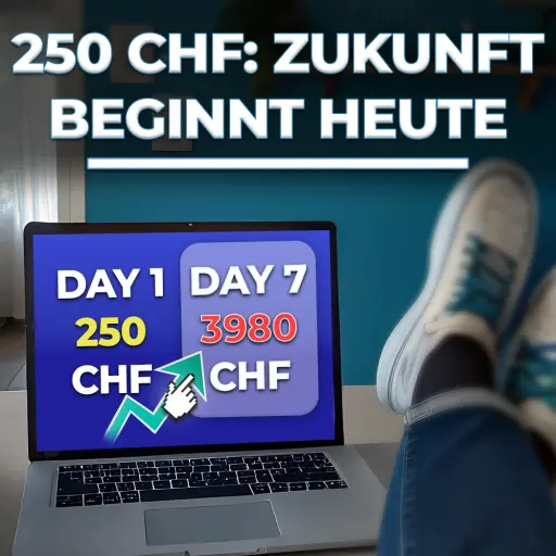 Mit 250 CHF Vermögen aufbauen. 250 CHF: Ihr Einstieg in die Zukunft