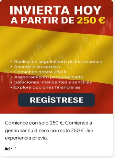 Comience con solo 250 €