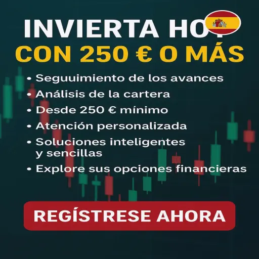 Comience con solo 250 €. Comience a gestionar su dinero con solo 250 €. Sin experiencia previa.