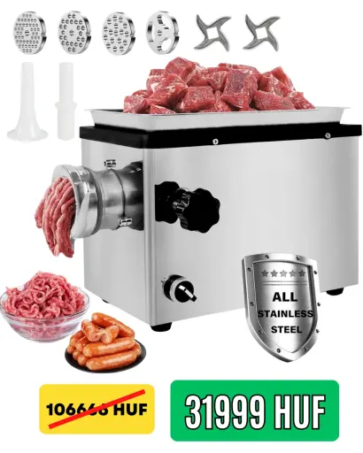 Húsdaráló 3000W – gyors húsdarálás. Húsdaráló 3000W – könnyű használat, gyors tisztítás, 70% kedvezmény