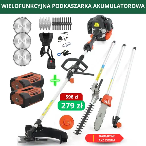 Wielofunkcyjna wykaszarka w promocji. Specjalna oferta: Wielofunkcyjna wykaszarka