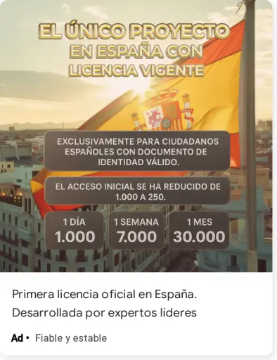 Primera licencia oficial en España