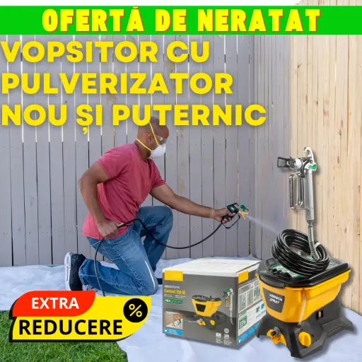 Vopsire profesională acasă. Folosește-l pe lemn, metal, plastic, pereți și multe altele.