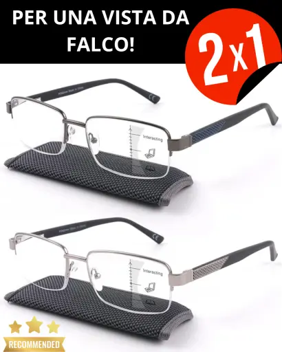 Occhiali FocusPro: Visione Perfetta. Regola la messa a fuoco in pochi secondi. Un solo occhiale per ogni esigenza!