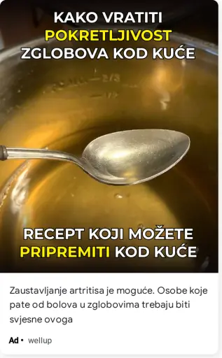 Bol u zglobovima će nestati
