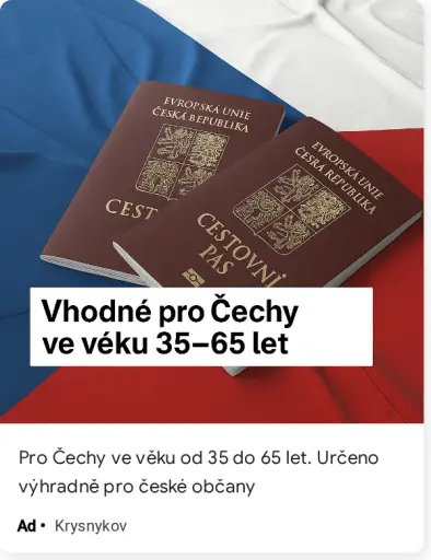 Pro Čechy ve věku od 35 do 65 let