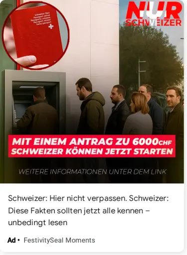 Schweizer: Hier steckt ein Vorteil