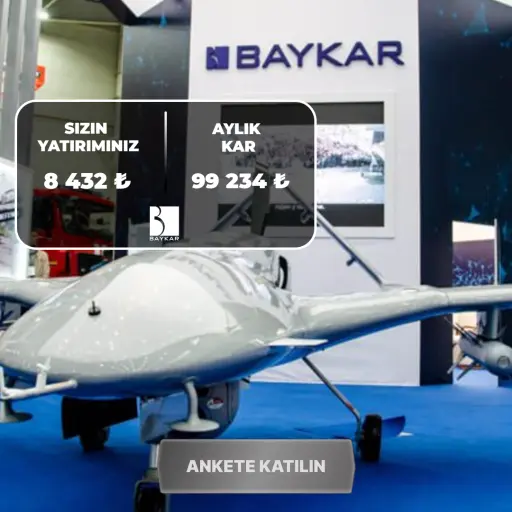 BAYKAR'a Yatırım Yapın. Yeni başlayanlar için ideal yatırımlar. BAYKAR platformu güvenliği garanti eder