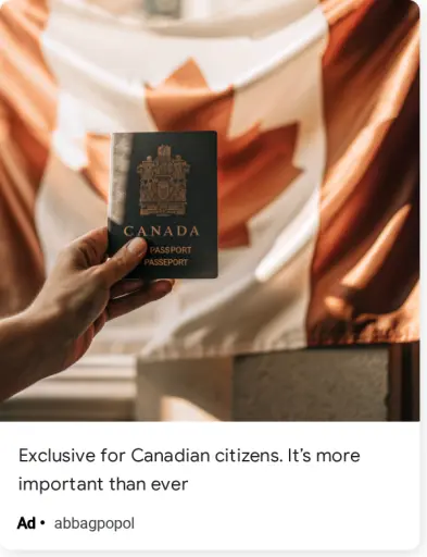 Exclusive for Canadian citizens