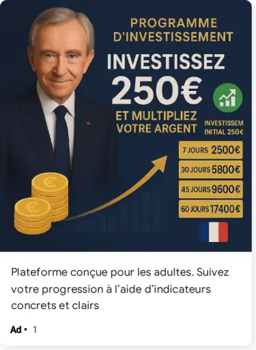 Plateforme conçue pour les adultes